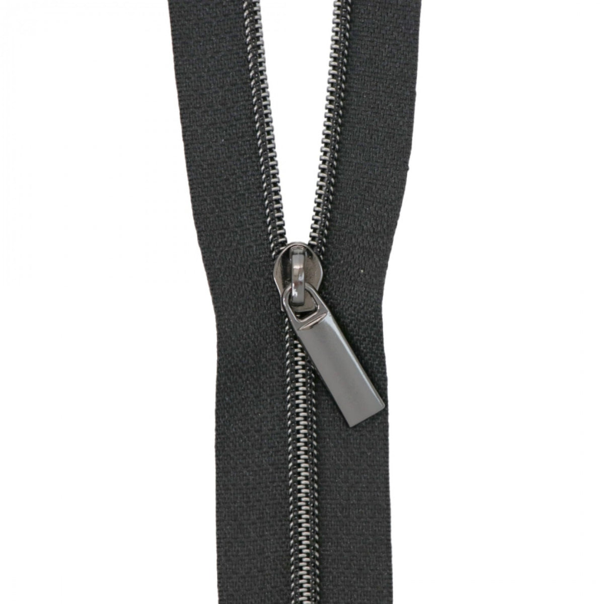 ZIPPERS BY THE YARD GREY GUNMETAL