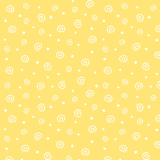 YELLOW SOFT SWIRL FLANNEL