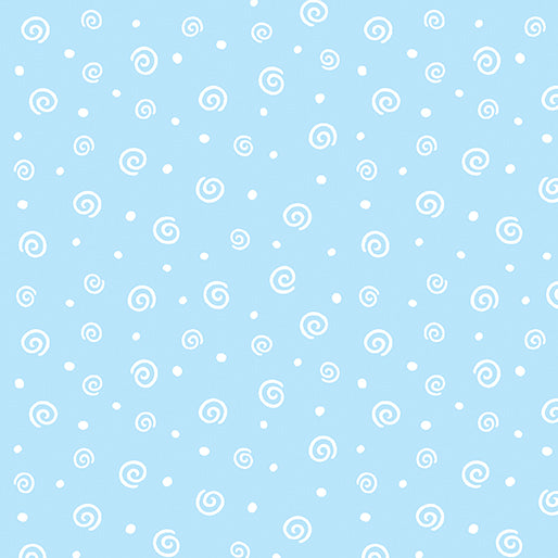 SKY BLUE SOFT SWIRL FLANNEL