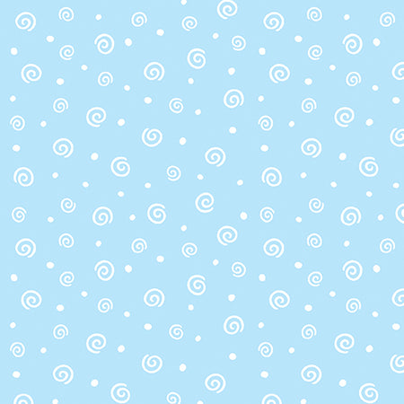 SKY BLUE SOFT SWIRL FLANNEL