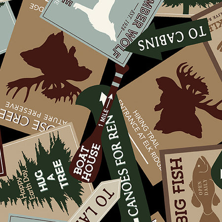 LODGING SIGNS BLACK MOOSE CREEK LODGE