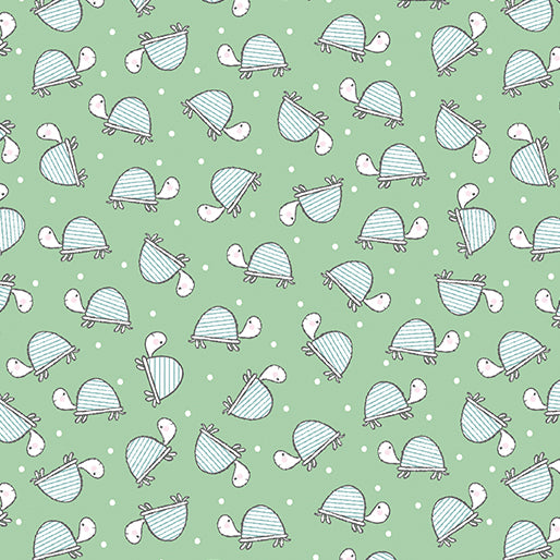 MINT TURTLE LOVE FLANNEL