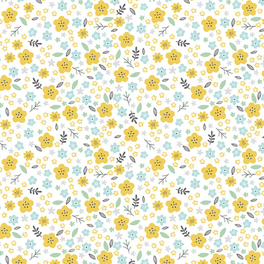 YELLOW DREAM FLOWER FLANNEL
