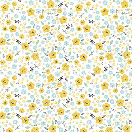 YELLOW DREAM FLOWER FLANNEL