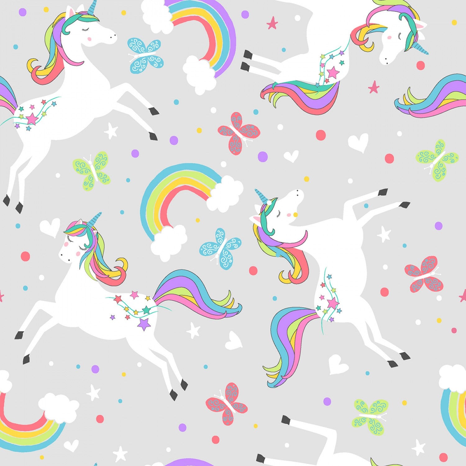 COMFY PRINTS RAINBOW UNICORNS FLANNEL