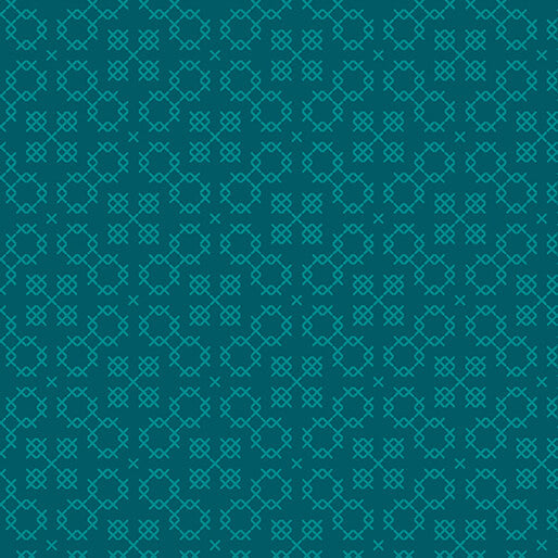 PEONY TEAL GARDEN THREADS