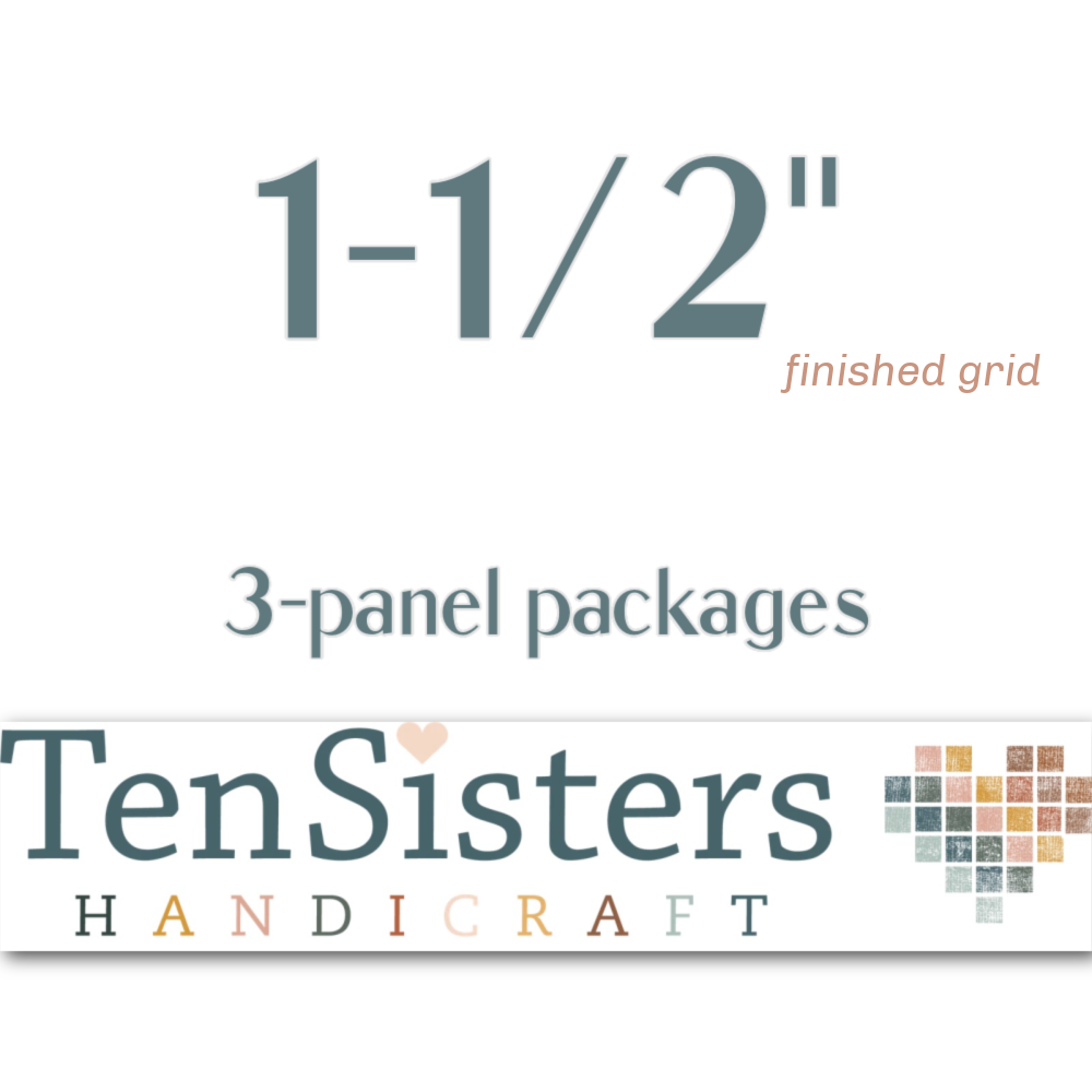 TENSISTERS GRID 3 PANELS - 1.5" FINISHED