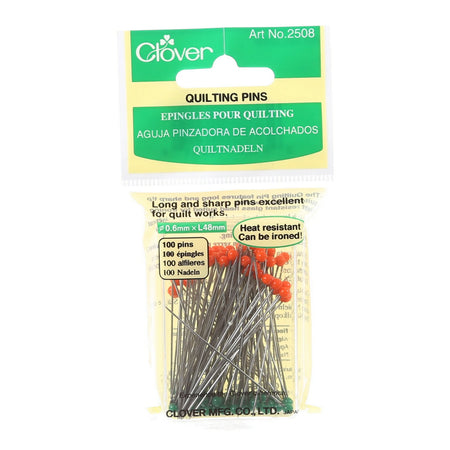 CLOVER GLASSHEAD QUILTING PINS