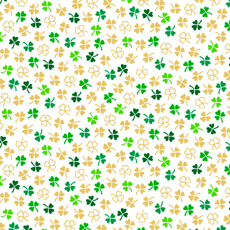 MINI CLOVERS WHITE ST. PADDY'S CHEER