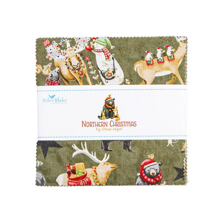 NORTHERN CHRISTMAS 5 INCH STACKER, 42 PCS.