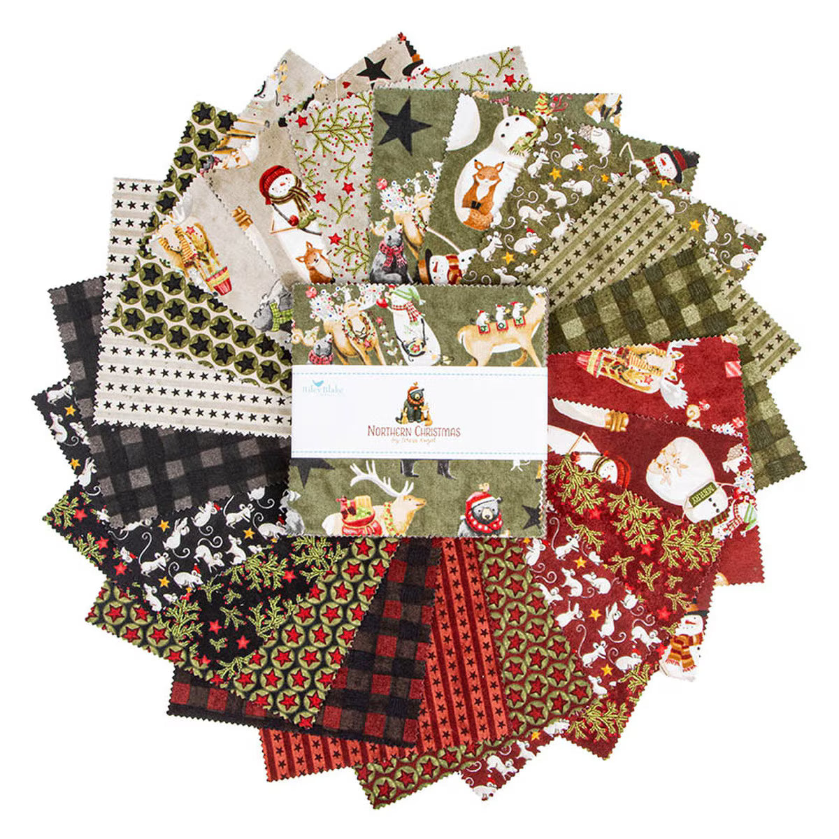 NORTHERN CHRISTMAS 5 INCH STACKER, 42 PCS.