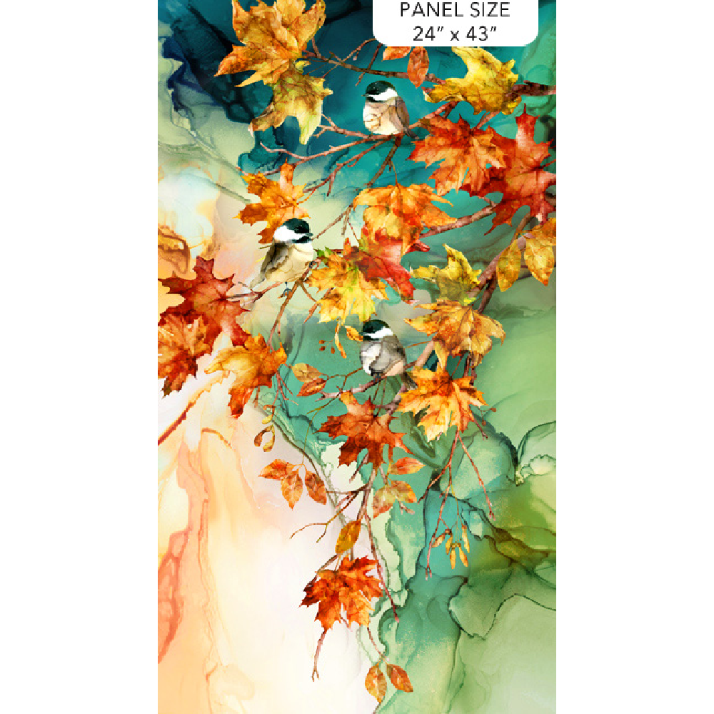 PANEL TEAL MULTI AUTUMN BREEZE