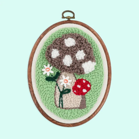 MUSHROOM MEADOW PUNCH NEEDLE KIT