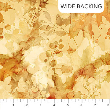 LEAF BACKING OCHRE AUTUMN BREEZE