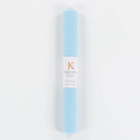 ICE BLUE EMBROIDERY FELT