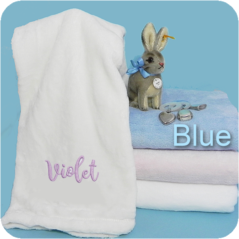 BLUE MINK TOUCH BABY BLANKET