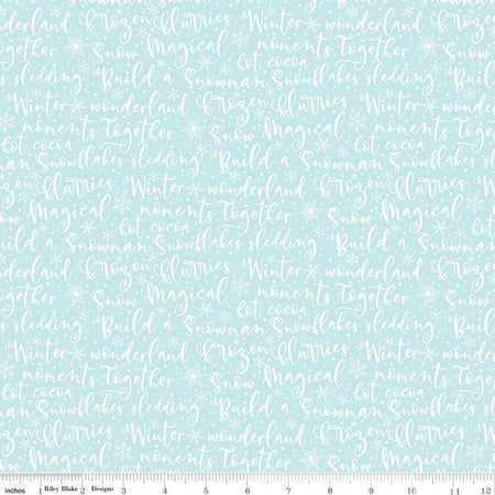 WINTER WORDS AQUA WINTER MAGIC