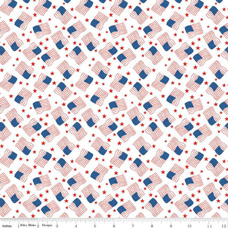 FLAGS WHITE FIRECRACKER