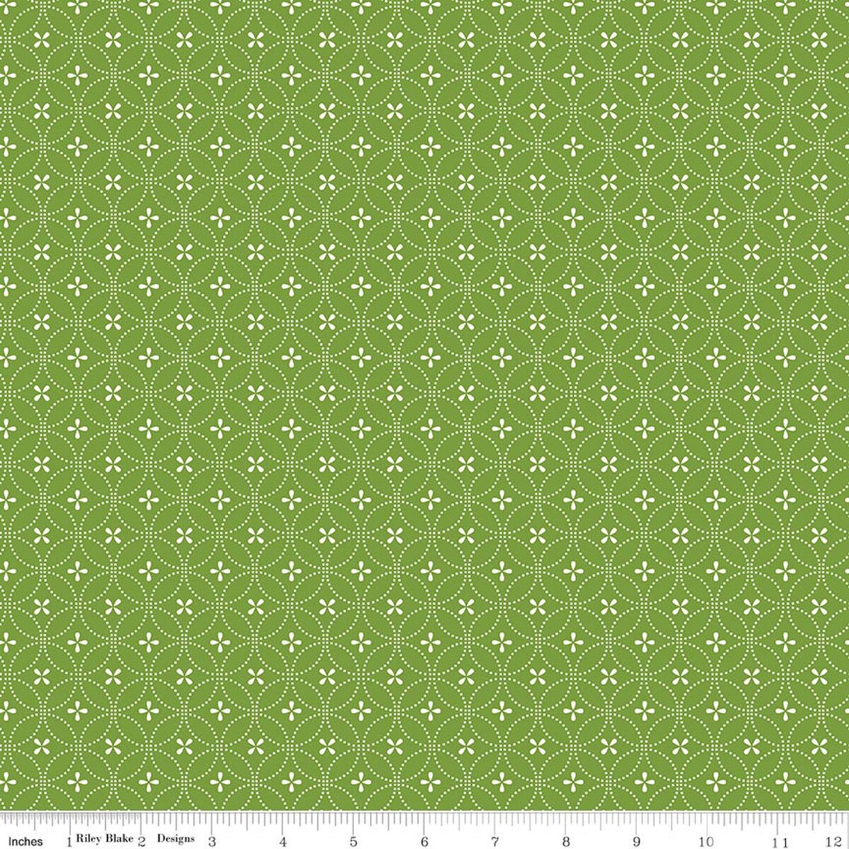 CIRCLE DOTS GREEN SUMMER'S IN TOWN