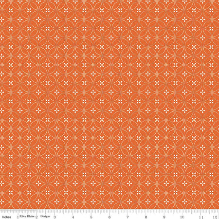 CIRCLE DOTS ORANGE SUMMER'S IN TOWN