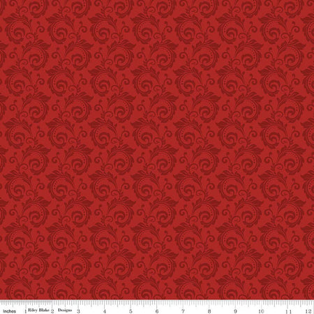 SCROLL RED CHRISTMAS GREETINGS