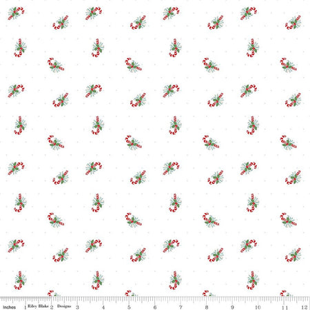 CANDY CANE TOSS WHITE CLAUS & CO.