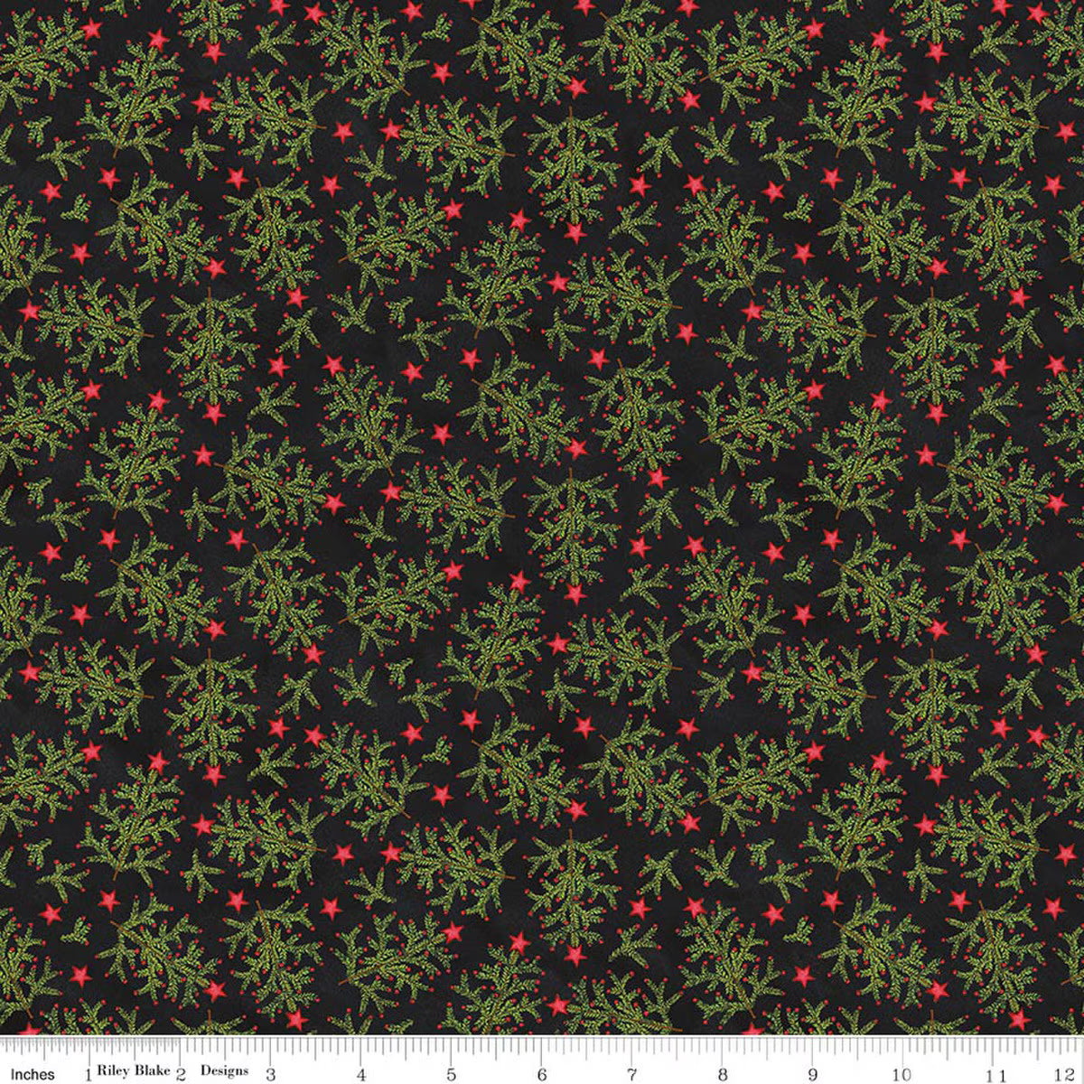 WHIMSICAL TREES BLACK NORTHERN CHRISTMAS
