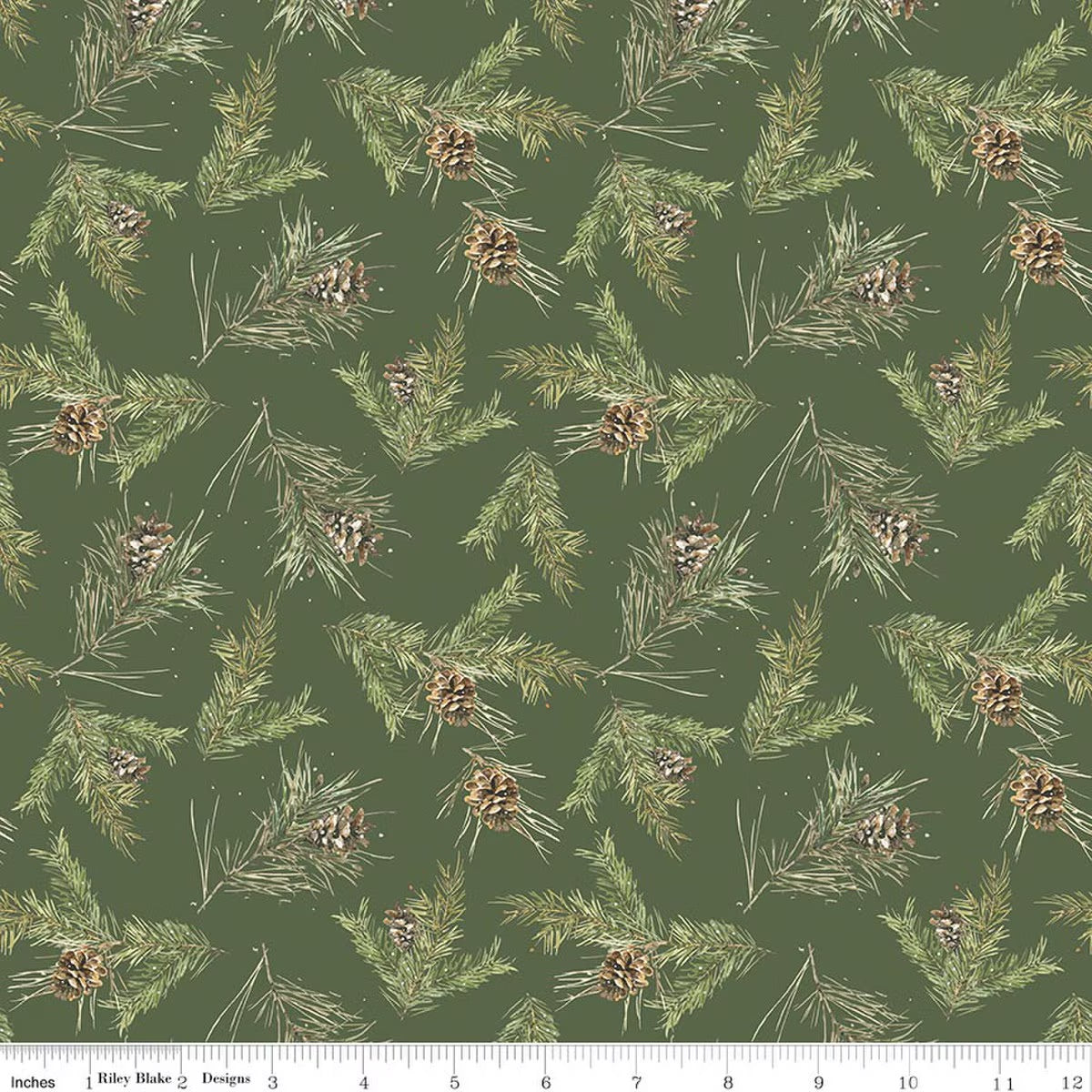 PINECONES GREEN HOLIDAY SPIRIT