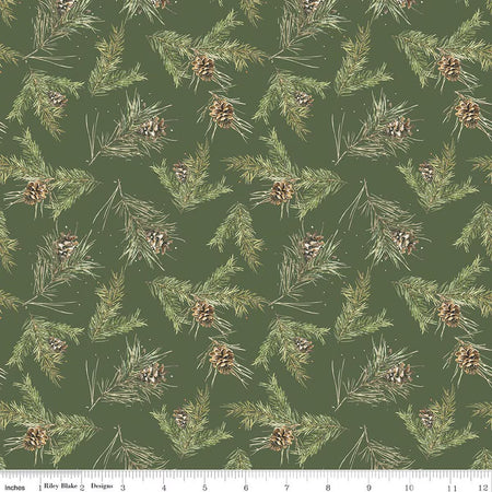 PINECONES GREEN HOLIDAY SPIRIT