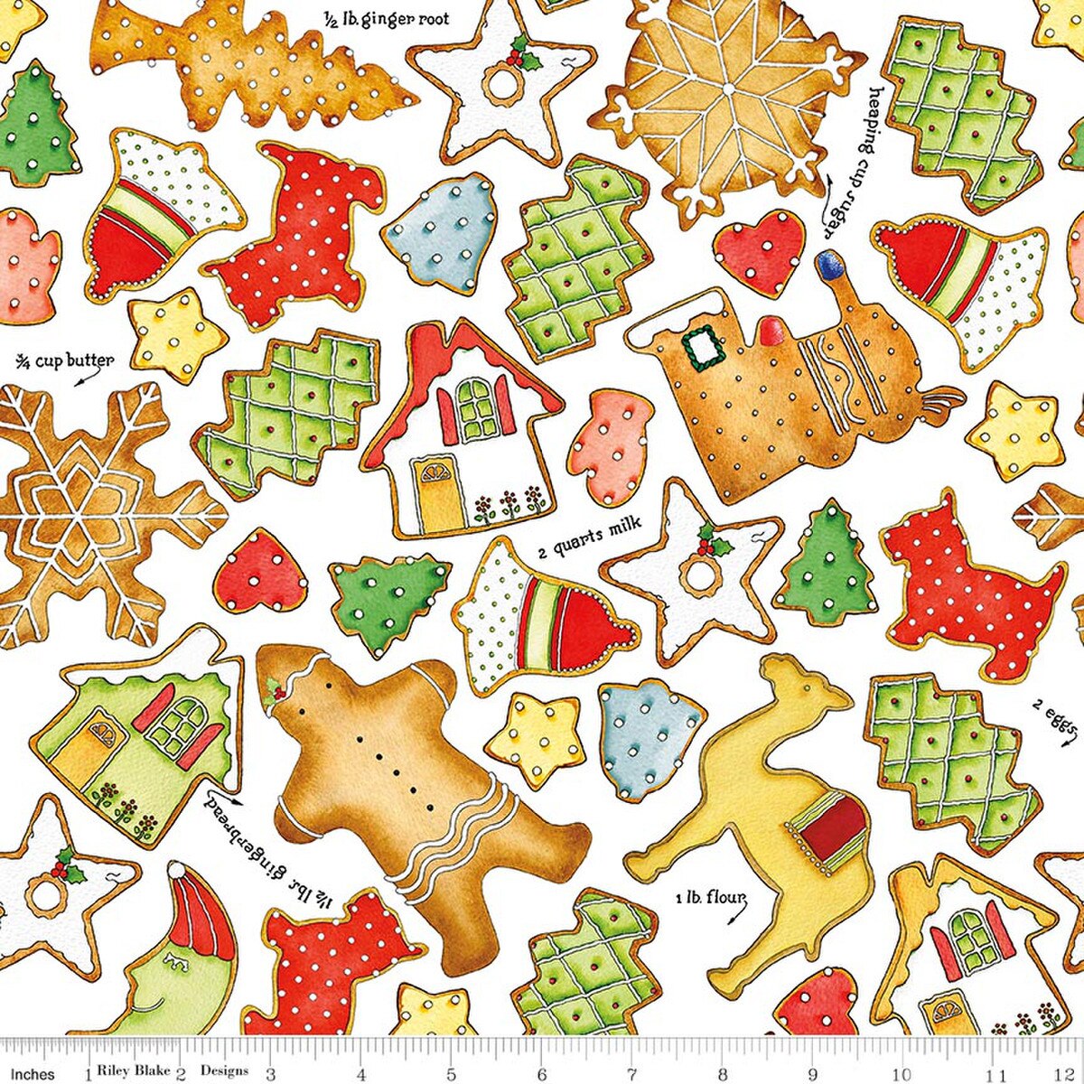 GINGERBREAD COOKIE TOSS WHITE