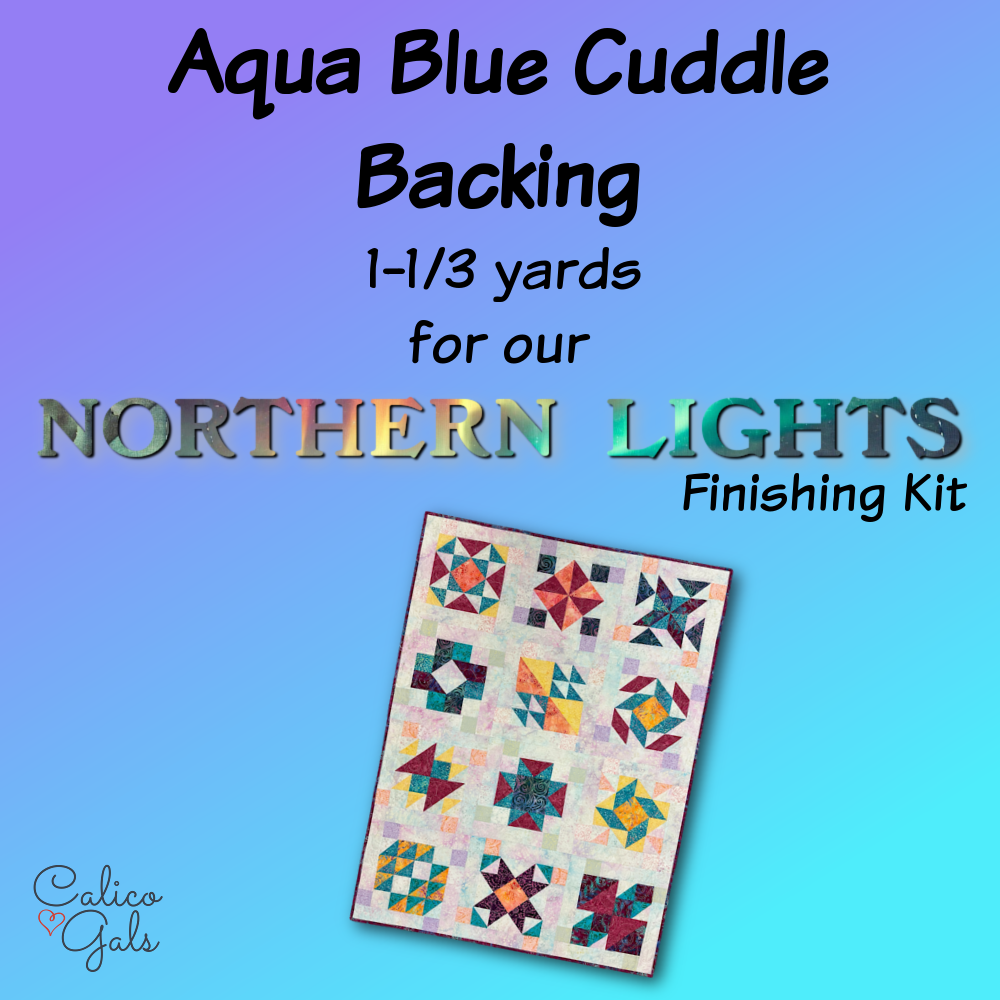 NORTHERN LIGHTS BACKING & BINDING KIT  2025 - LITE BLUE CUDDLE