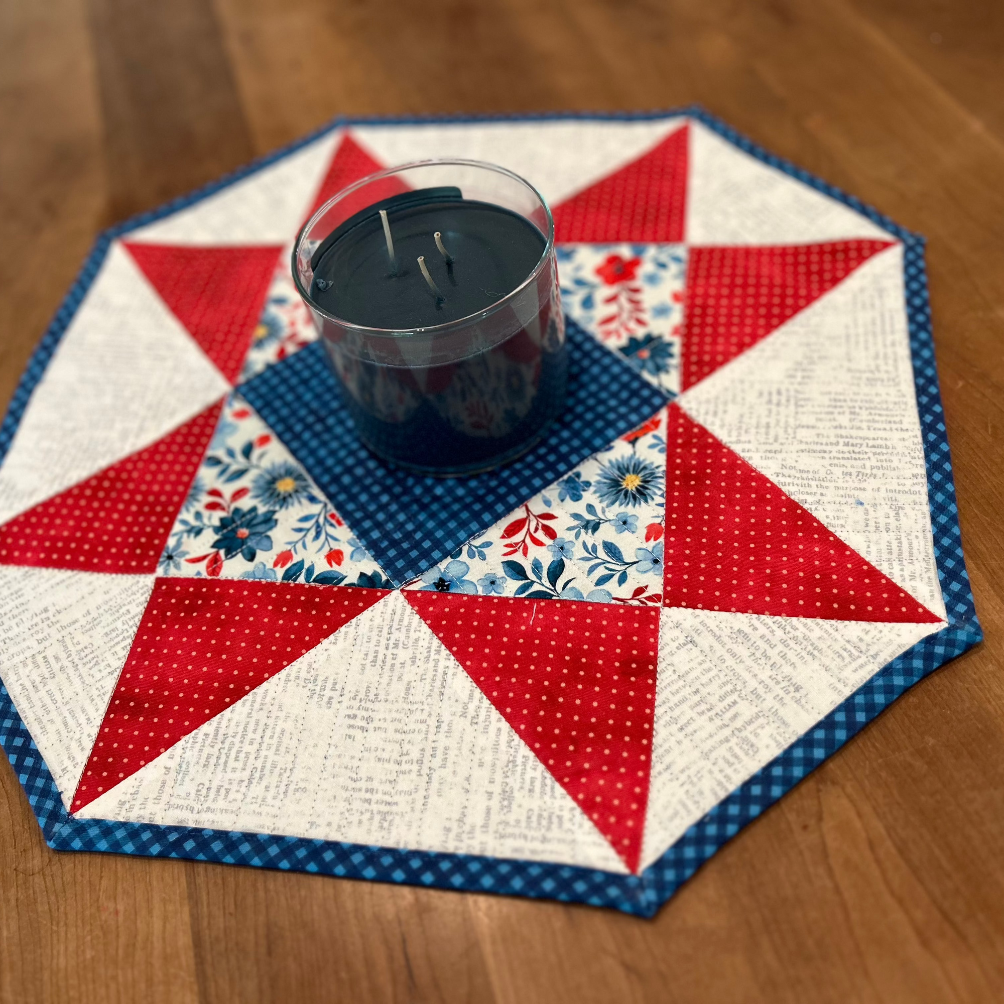 5 FAT QUARTERS  RED, WHITE & BLUE