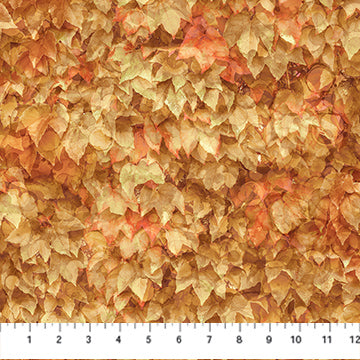 LAYERED LEAVES LT RUST AUTUMN BREEZE