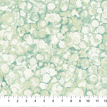 BUBBLES TEAL GREEN AUTUMN BREEZE