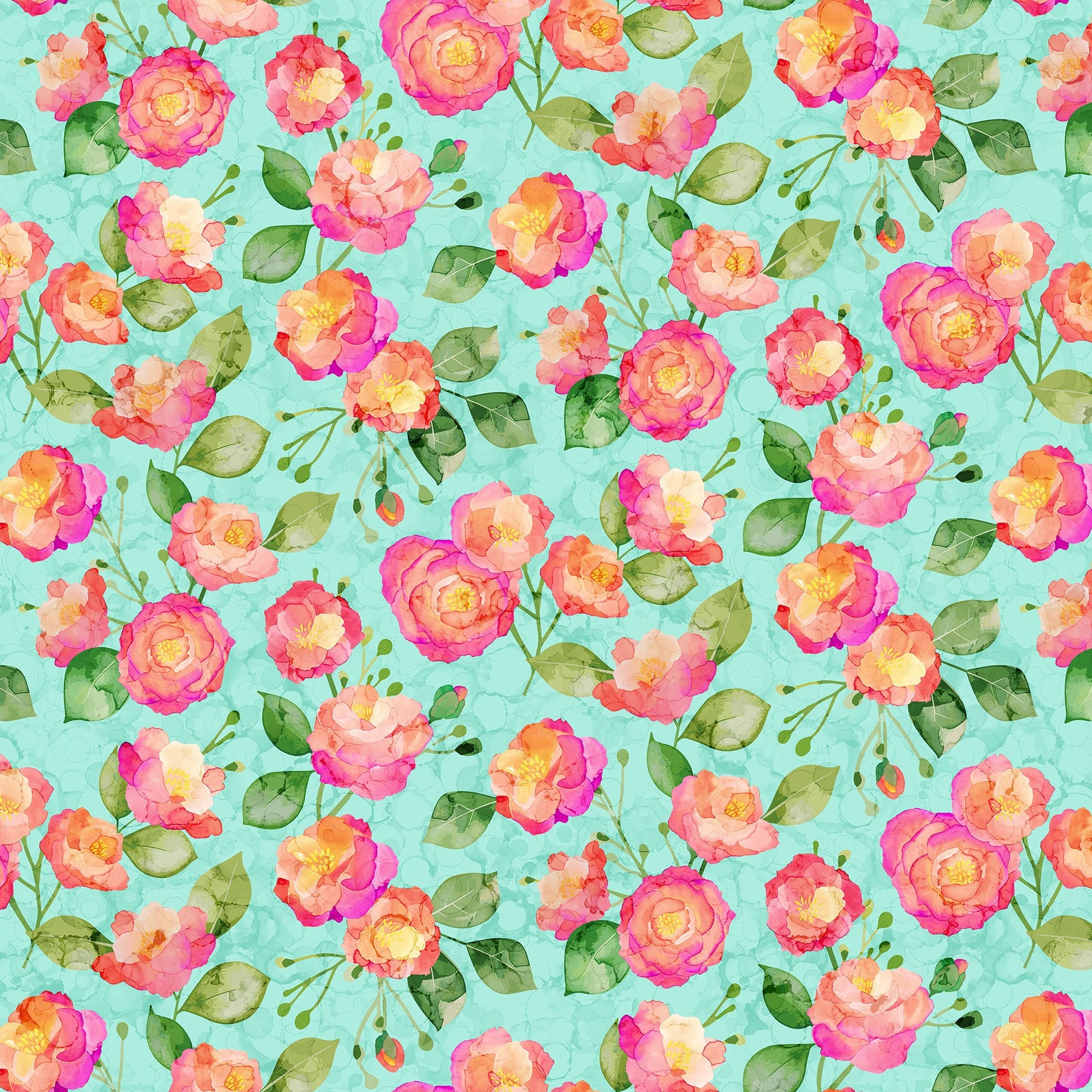 FEATURE FLORAL TURQUOISE VERANDA