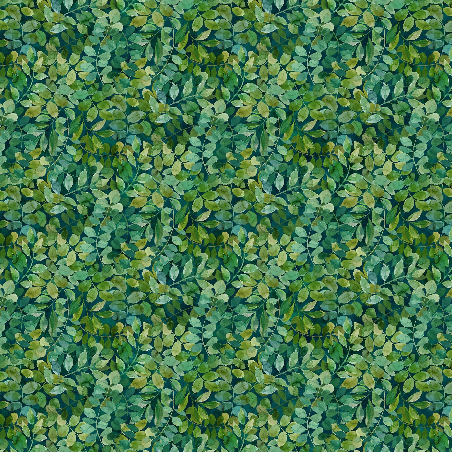 PACKED LEAVES TEAL LUSCIOUS