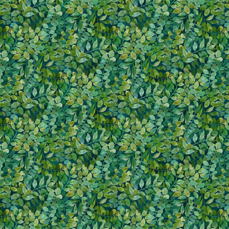 PACKED LEAVES TEAL LUSCIOUS