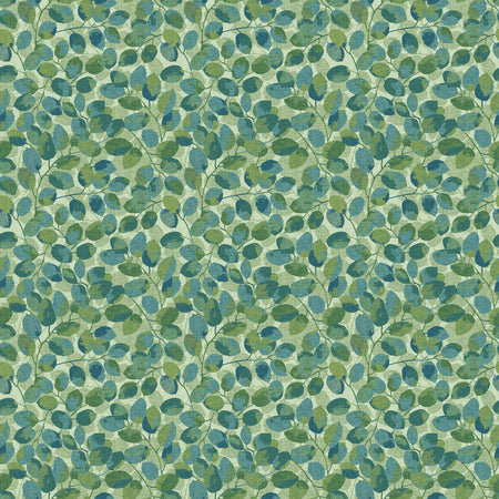 SMALL LEAF TOSS GREEN IMPRINT FLANNEL