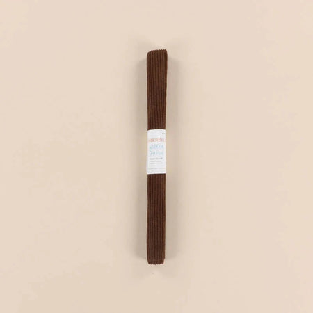 BROWN RIBBED FABRIC