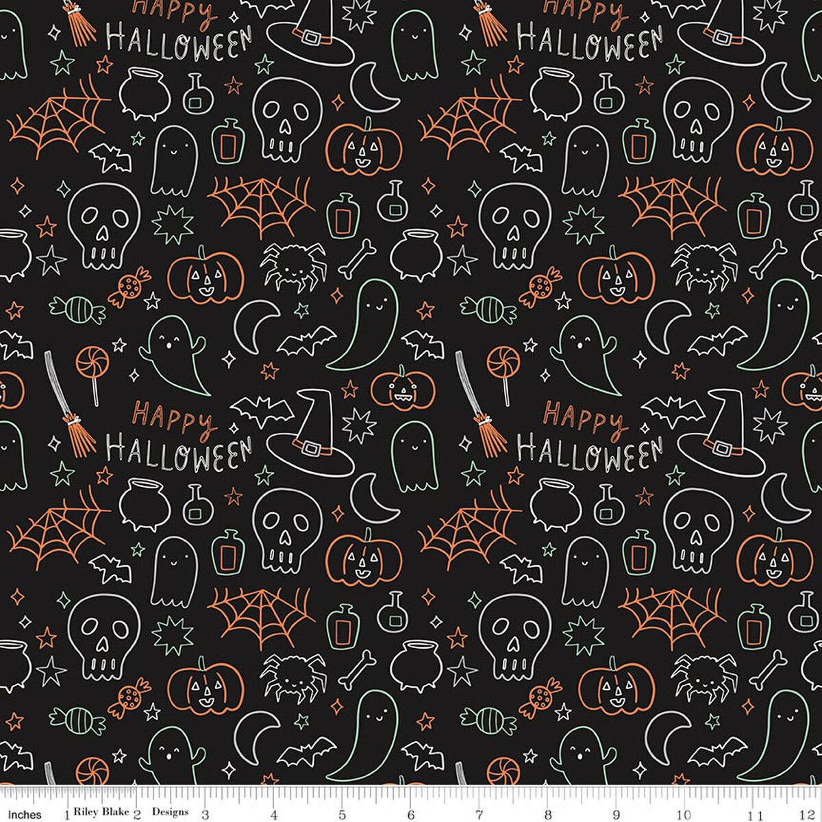 FRANK AND FRIENDS HALLOWEEN ICONS BLACK