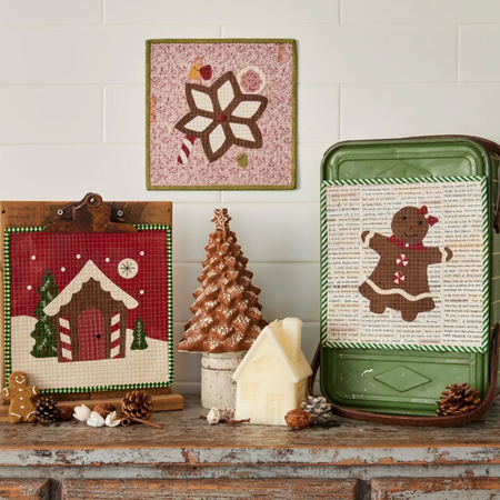 SCRAPPLIQUE GINGERBREAD GIRL, HOLIDAY COOKIES, & GINGERBREAD HOUSE