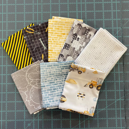 LITTLE BUILDERS 8 FAT QUARTERS