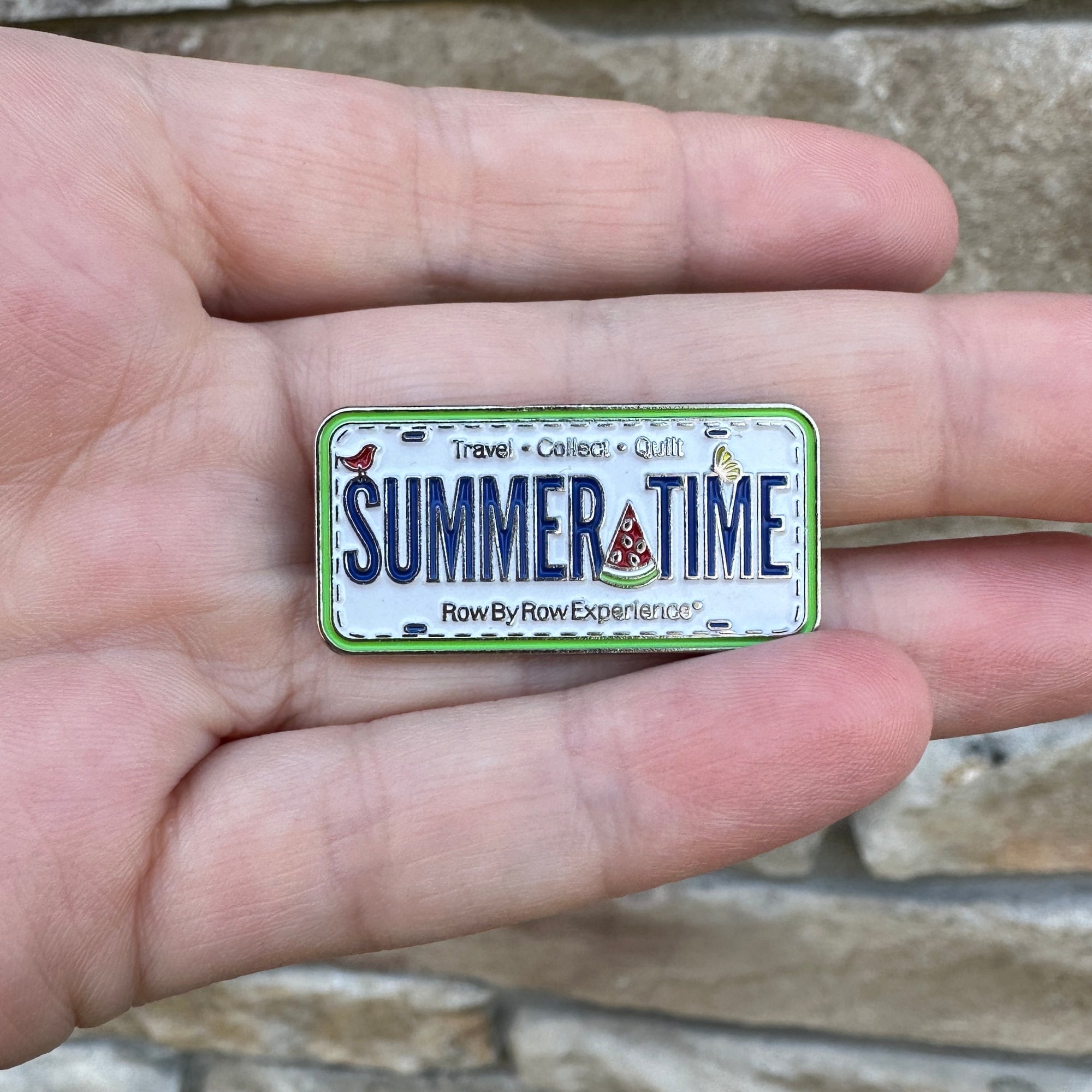 ROW BY ROW SUMMERTIME PIN