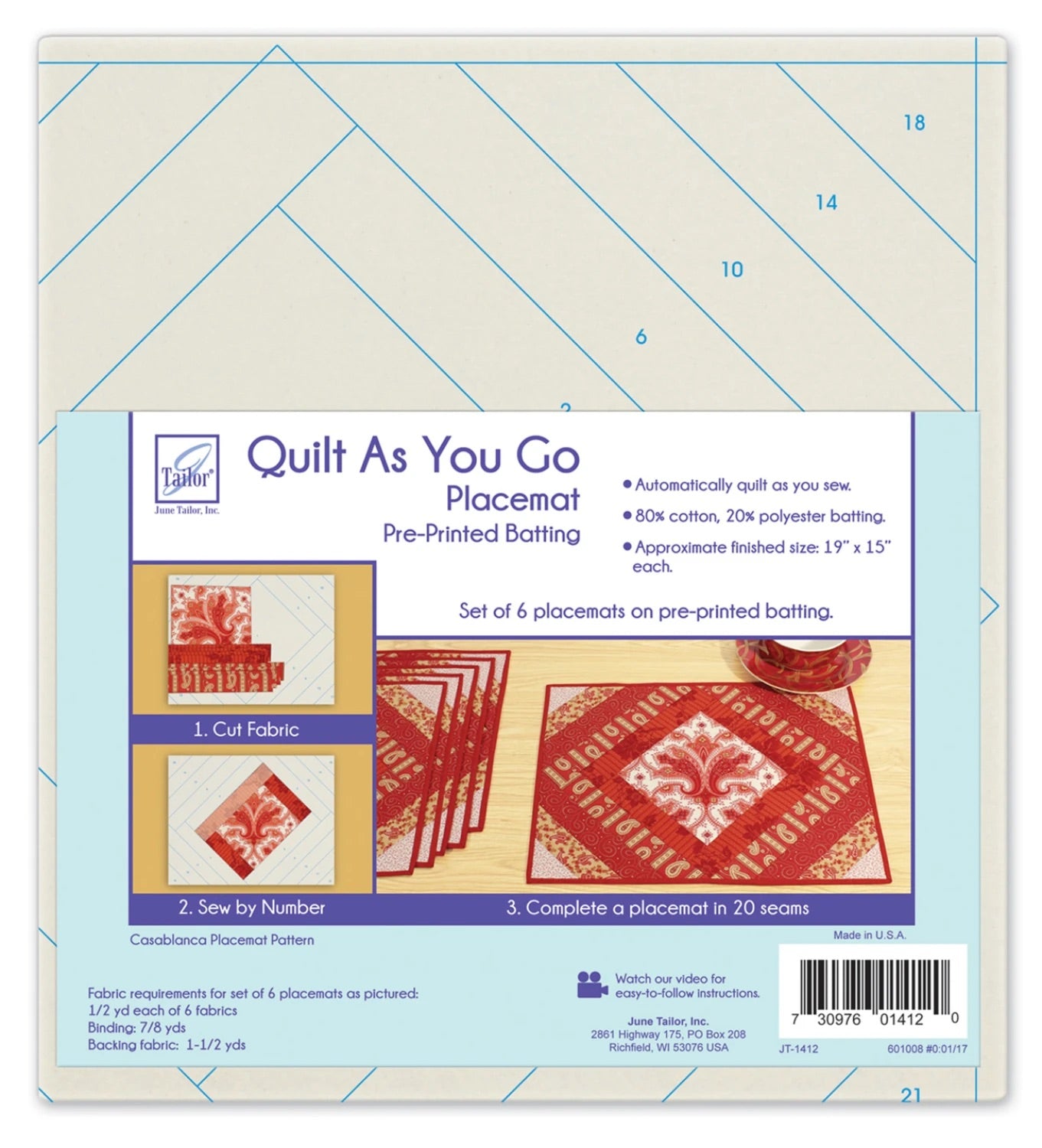 CASABLANCA SET OF 6 PLACEMATS