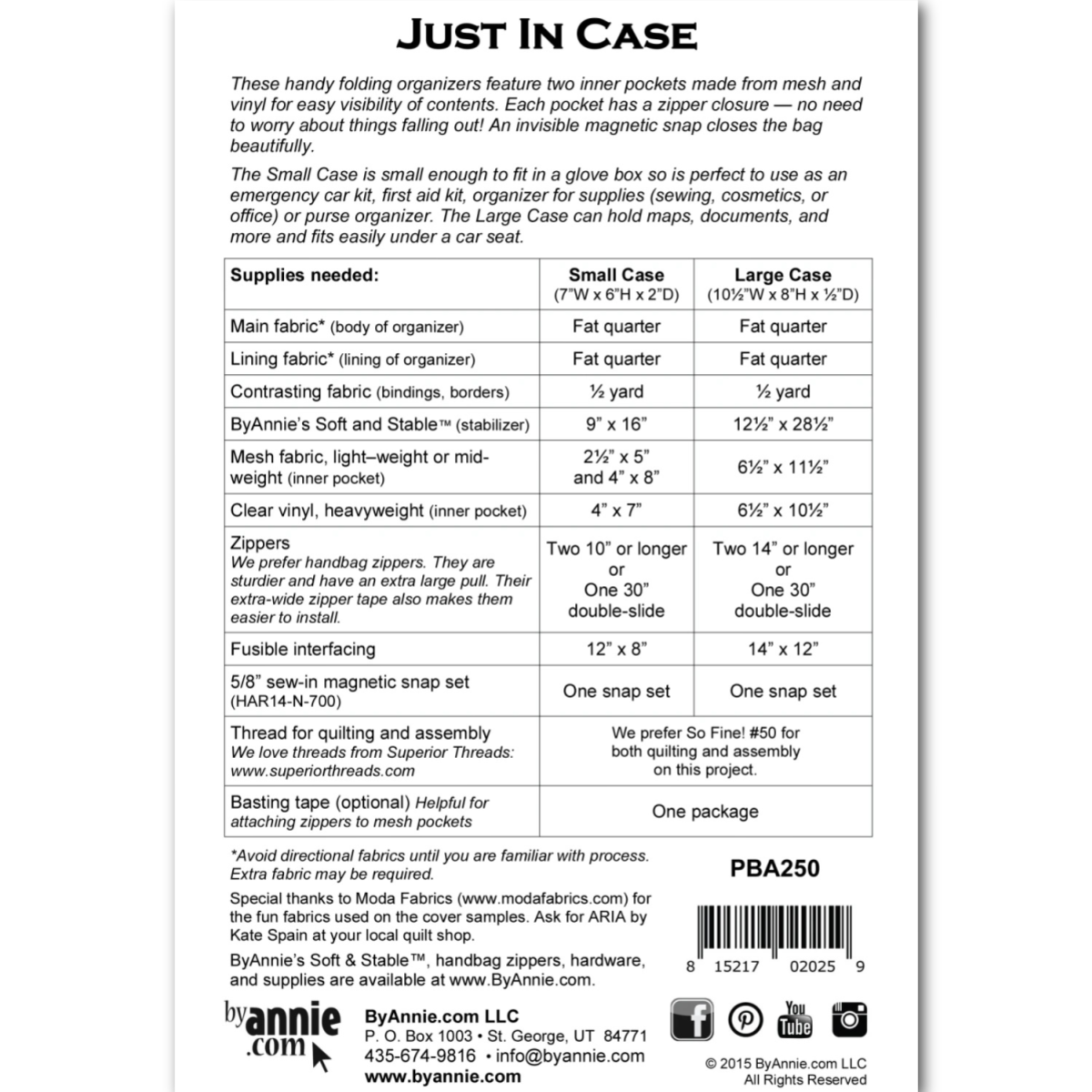 JUST IN CASE