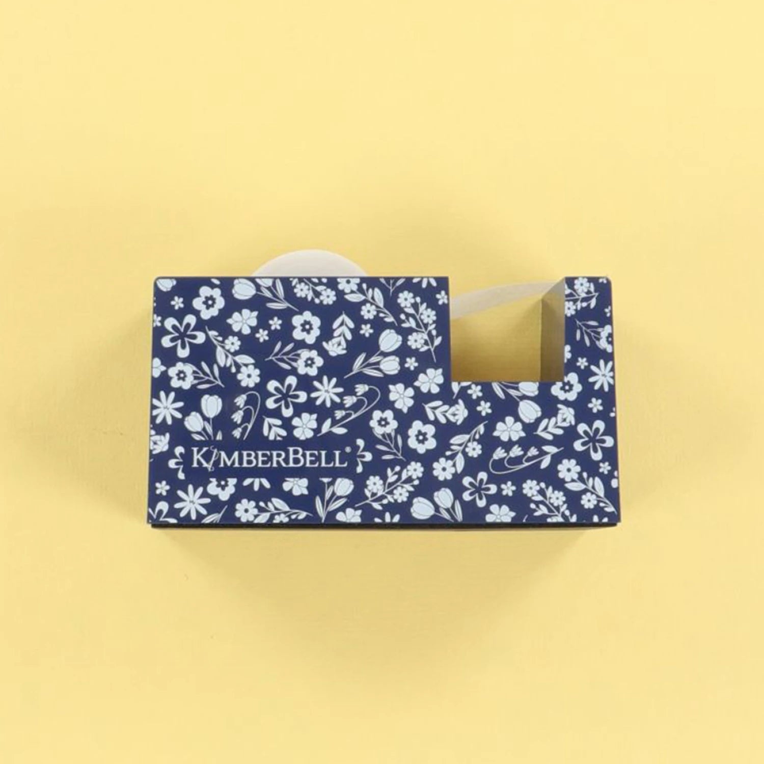 NAVY FLORAL PAPER TAPE DISPENSER