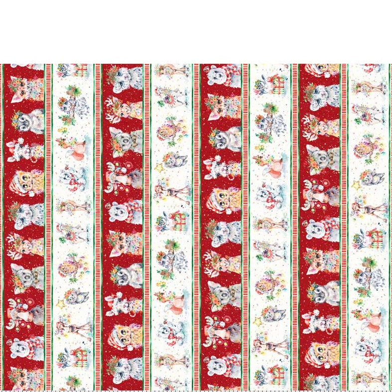 BORDER STRIPE LITTLE DARLINGS CHRISTMAS