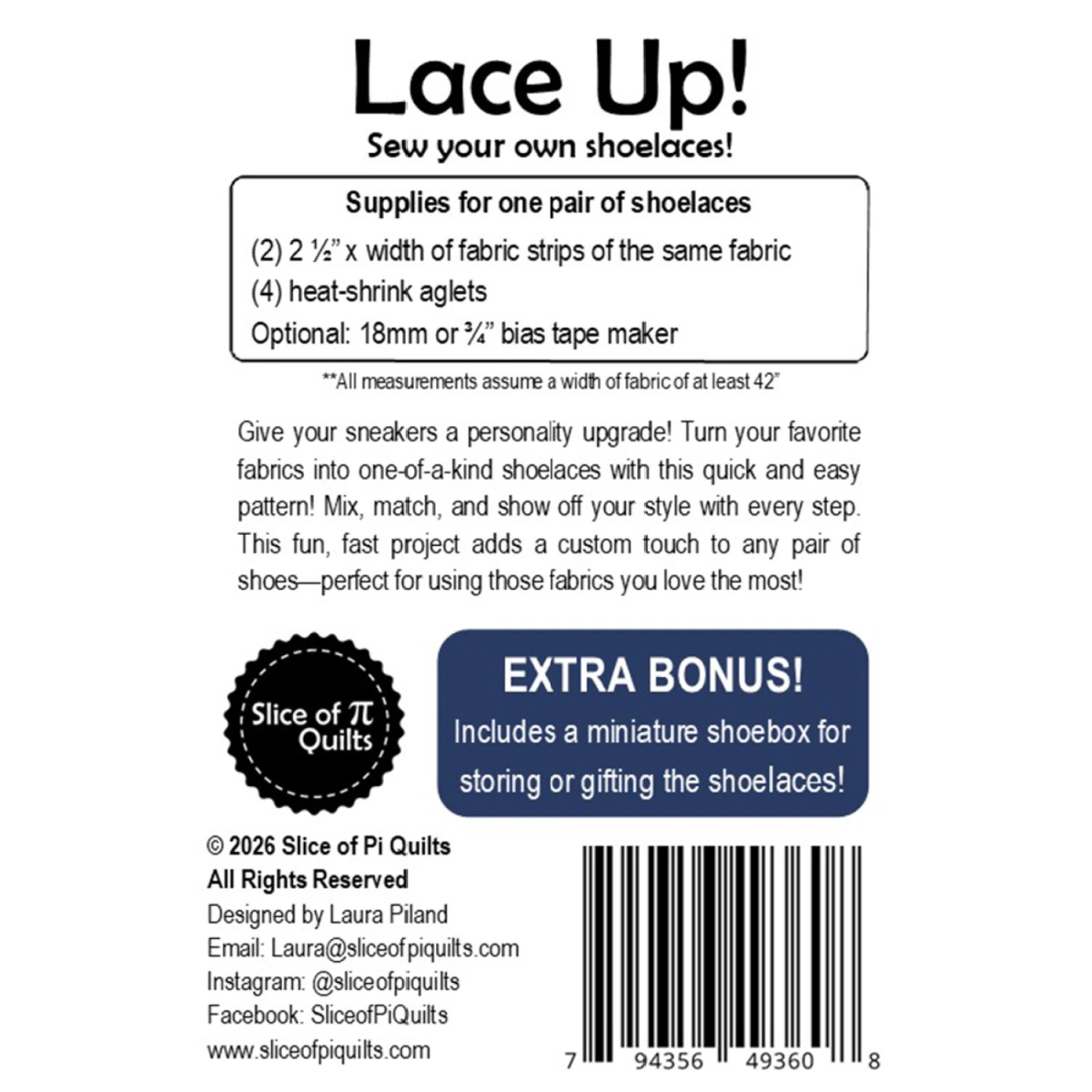 LACE UP PATTERN - RED