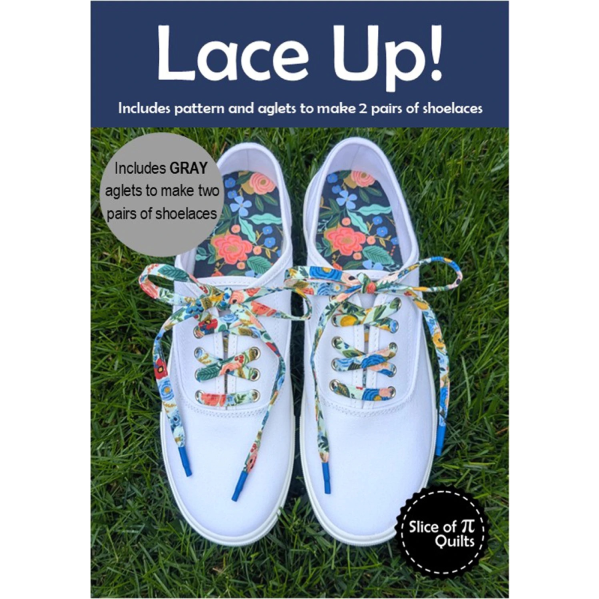 LACE UP PATTERN - GRAY