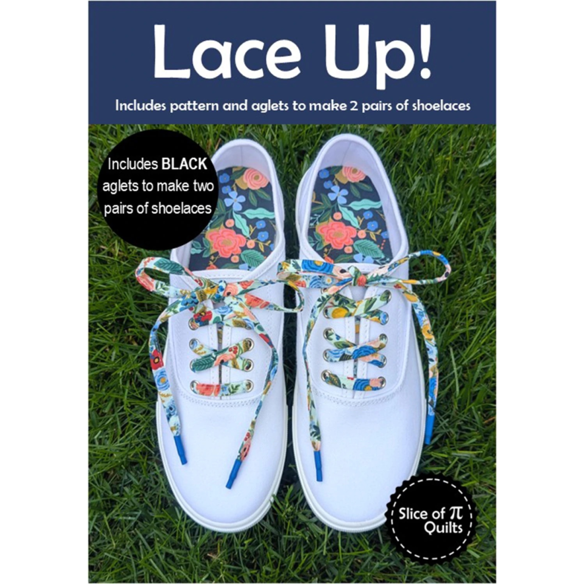 LACE UP PATTERN - BLACK